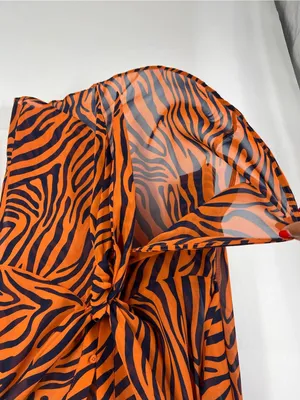 Bar‎ III Zola Zebra Tie Front High Low Blouse XS NWT Desert Mood thumbnail 7