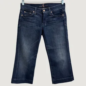 7 For All Mankind 7FAMK Dojo Crop Jeans Medium Wash Size 27 thumbnail 3