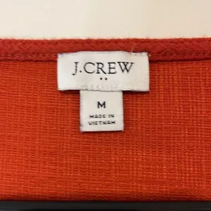 J Crew V -Neck Long‎ Sleeve Top. Size Medium. Burnt Orange thumbnail 4