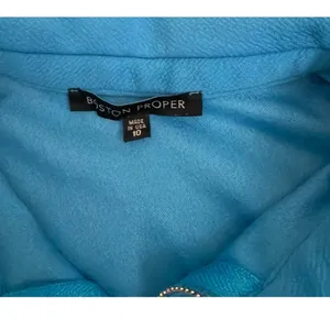 Boston Proper Zippered Sleeveless Blue Polo Style Dress Women's Size 10 thumbnail 4