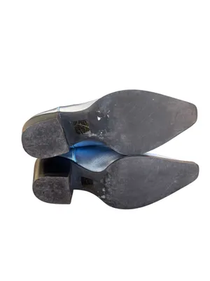 Jeffrey Campbell - Dagget in Light Blue Metallic Cowboy Boots 7 thumbnail 6