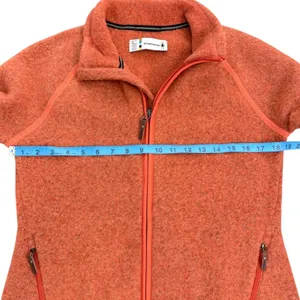 Smartwool Womens Hudson Trail Fleece Full Zip Jacket Canyon Rose Orange Medium thumbnail 4