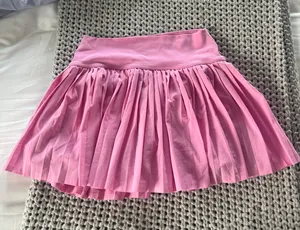 Aerie Pink Offline Pleated Skirt thumbnail 1