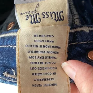 Miss Me Jeans Womens‎ Size 26 skinny cut Denim Embroidered Flower Pockets thumbnail 11