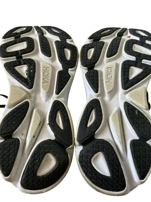 Hoka one Bondi 8 women’s running shoes size 9 black and white thumbnail 5
