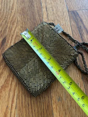 MCM Gold Beaded Mini Crossbody Bag - Made in Hong Kong thumbnail 6