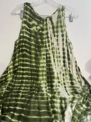 Unity World Wear Green Tie-Dye Sleeveless Top thumbnail 3