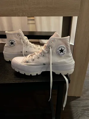 White High Top Converse thumbnail 2