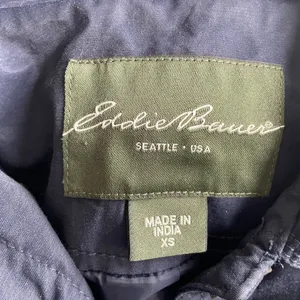 Eddie Bauer Navy Christine Trench Coat Cotton Nylon Preppy Classic - Size XS thumbnail 11