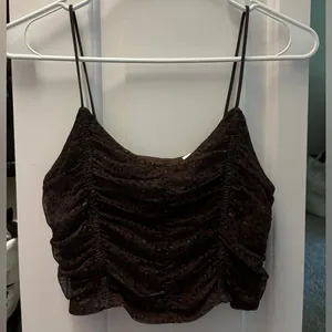 Pacsun Cheetah Ruched Crop Top thumbnail 1