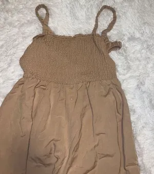 NWT Pacsun Romper Smocked Spaghetti Strap Open Back Jumpsuit size Large thumbnail 1