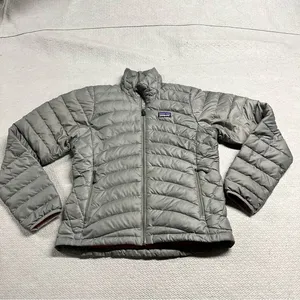 Patagonia Women’s Nano Puff Coat Grey Goose Down Puffer Jacket Size XSmall EUC thumbnail 1