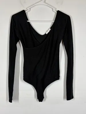 Skin Nora Faux Wrap Textured Bodysuit Size 1 / Small thumbnail 3