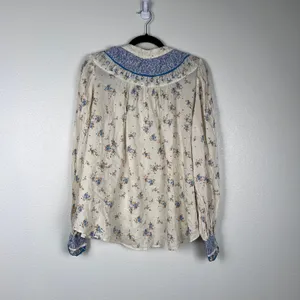 Free People women's Paloma Printed Blouse Sz M NWT thumbnail 8