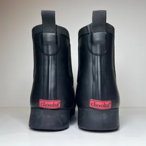 Chooka Black Waterproof Chelsea Rain Boots Faux Fur Lined Women's Size 6 thumbnail 9