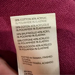 Free People Nightingale Open Front Knit Cardigan Sweater Women’s XS Magenta Pink thumbnail 6