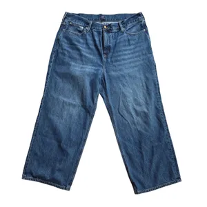 J. Crew 90s‎ Vintage Baggy Jeans Medium Wash Wide Leg Denim CL228 Womens 35 thumbnail 1