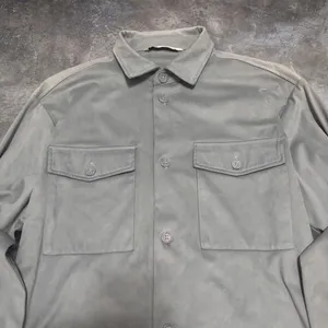 ZARA Oversized Faux Leather Button Down thumbnail 4