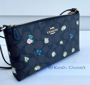 Coach Zip Top Crossbody With Mini Rose Print thumbnail 2