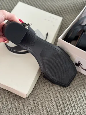 A New Day Black Sandal Heels thumbnail 3