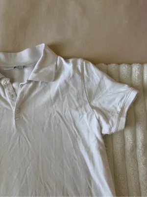 Aritzia TNA Holland White Polo-Style Short Sleeve Top thumbnail 4