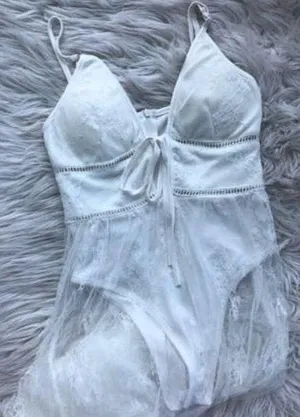 White Fox Festival Sheer Bodysuit Maxi thumbnail 2