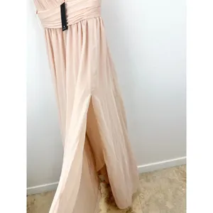 Lulus Heavenly Hues Blush Maxi Dress Chiffon Bridesmaid Formal Evening XS NWT thumbnail 11