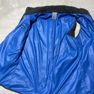 Vtg Patagonia Reversible Fleece Zip Up Sherpa Pile Vest Blue Grey Women's SZ S thumbnail 10