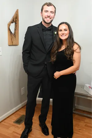 Azazie Black Velvet Dress thumbnail 3