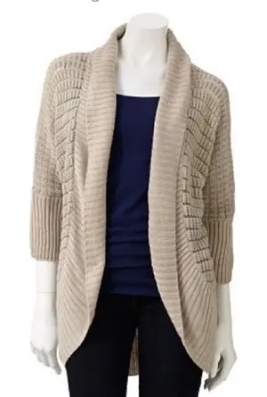 Womens Takeout Dolman Open Cardigan - Sz XS thumbnail 1