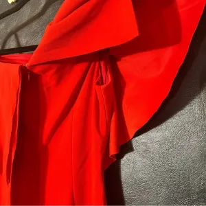 Ralph‎ Lauren Red Off Shoulder Dress Size 0 thumbnail 7