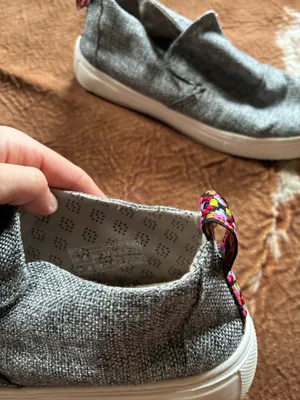 Hey Dude Peyton slip on on shoes in grey Size US 6 in my opinion they run big and will fit a 6.5 No flaws thumbnail 6