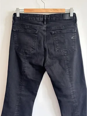 Hidden Jeans Black Split Hem Flare Jeans Size 28 Raw Hem Stretch Denim thumbnail 9