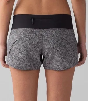 Lululemon Run Times Women’s Shorts 4” Sea Spray Alpine White Dark Chrome Size 4 thumbnail 2