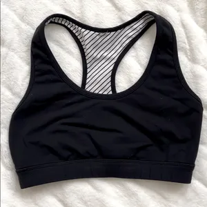LUCY Women’s Black Racerback Sports Bra Top Size Small thumbnail 9
