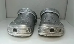 Crocs Classic Glitter II Clog Shoe 'Silver' Size Men's 4 /Women's 6 thumbnail 4