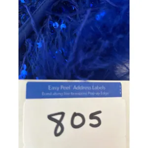B. Darlin Sequin Feather Trim Open Back Mini Dress Women 15/16 Royal Blue Glam thumbnail 11