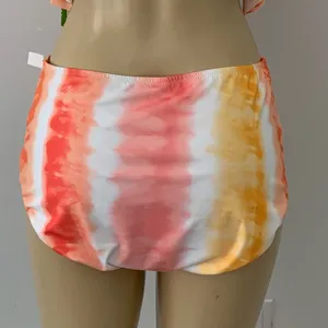 New Sanctuary Anthropologie Tie Dye Ruffle High Waist Bikini Bottom Sz XL Sade thumbnail 2