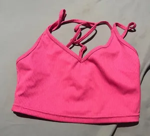 For Love & Lemons Eva Crop Top/Sports Bra‎ pink small thumbnail 1