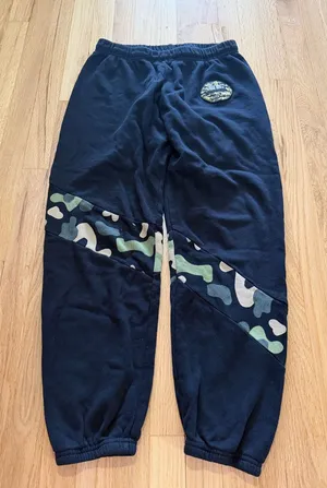 Lauren Moshi Abra Camo Lip Jogger Sweatpants Sz L thumbnail 1