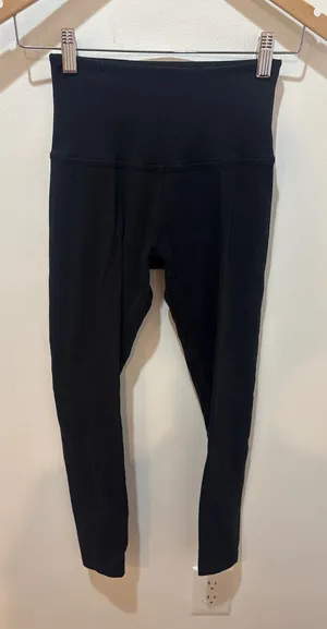 Beyond‎ Yoga Womens High Waisted Midi Leggings Black Size Small Made in USA thumbnail 1