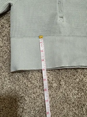 OFFLINE by Aerie Main Squeeze Cropped Waffle Henley Top XS – New, Never Worn thumbnail 7