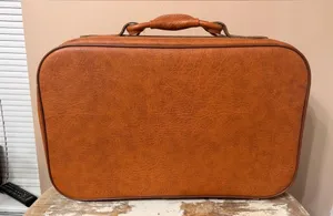 Vintage Brown Leather Briefcase thumbnail 1
