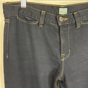 J Brand Women’s Wide Leg Flare Jeans Black W/ Contrasting Stitching Size 27‎ thumbnail 5