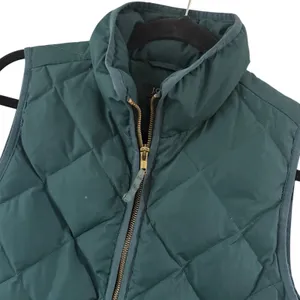 J Crew Quilted Down Puffer Vest Womens S‎ Green Warm Lightweight Excursion 92465 thumbnail 1