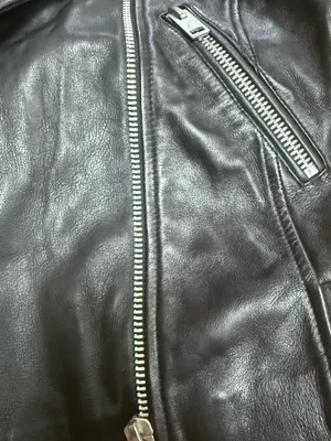 Walter Baker woman’s Black Leather Biker Jacket⚫️ thumbnail 4