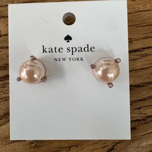 NEW Kate Spade Rise and Shine Pearl Studs ~ Blush thumbnail 6