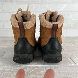 Oboz Bridger 7" Boots Womens 7 Brown Sherpa Mid Insulated Hiking Bdry Waterproof thumbnail 4