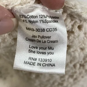 Show Me Your Mumu Sweater Womens small Jax Pullover Cream de‎ la cream thumbnail 5
