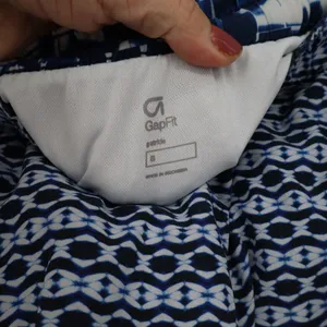 Gap shorts Womens S gStride Blue Geometric Abstract Athletic Excellent thumbnail 2